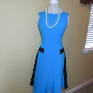 Calvin Klein  turquoise Blue dress